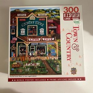 Like New 300 EZ Grip Piece Jigsaw Puzzle “The Old Country Store” Town & Country